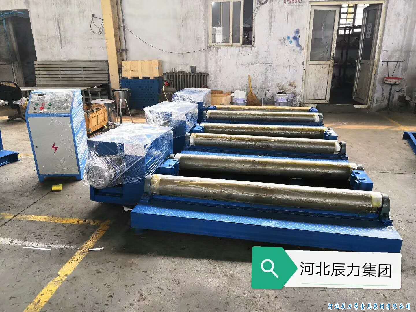 鋼絲繩纏放繩機器，鋼絲繩索具壓制機器，集體裝柜發貨